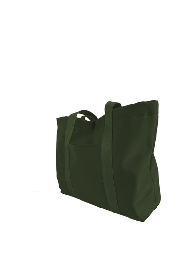 Tuttobene Trendy Tote Omuz Çantası Çıtçıtlı Çok Gözlü Günlük Kullanım Tb023 Haki
