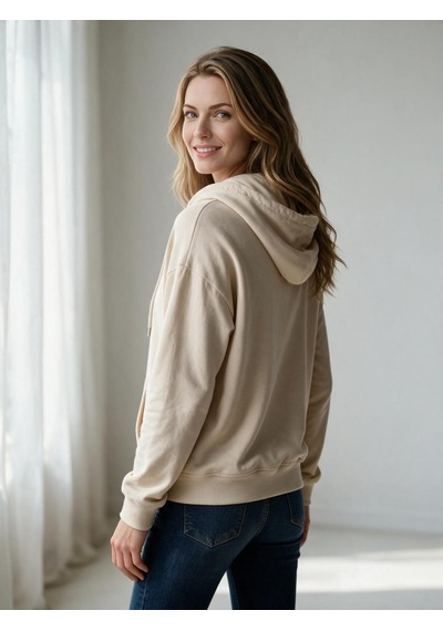 Nealirsanall.com Kadın 3 İplik Şardonlu Oversize Fermuarlı Kapşonlu Sweatshirt Kahverengi Nealirsanall.com Kadın 3 İplik Şardonlu Oversize Fermuarlı Kapşonlu Sweatshirt Kahverengi