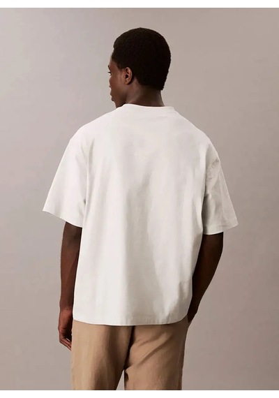 Calvin Klein Erkek Marka Logolu Organik Pamuklu Günlük Kullanıma Uygun 1krem1 T-shirt Lv04rc225g 6qh