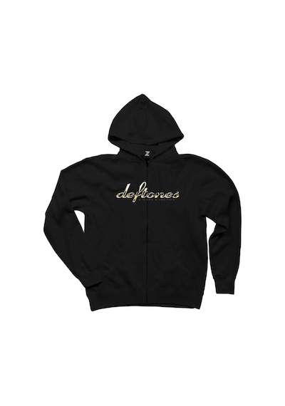 Deftones B-Sides Siyah Fermuarlı Kapşonlu Sweatshirt Siyah