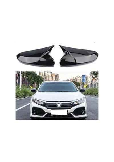 Honda Civic Fc5 Yarasa Ayna Kapağı Batman Piano Black Parlak Siyah