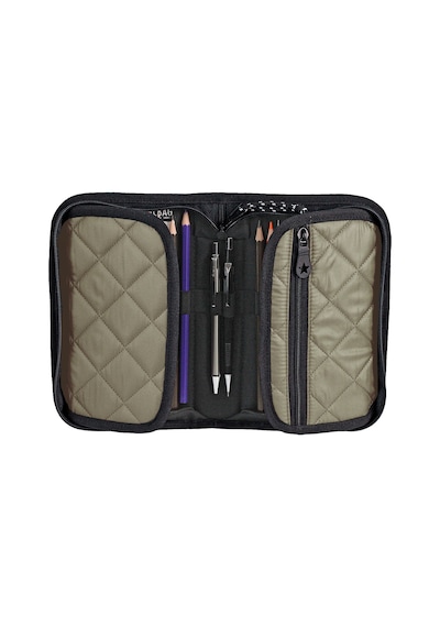 Jacbag Cover Soft-sert Kapaklı Ayraçlı Kapitone Kalem Kutusu Cover Soft-vizon renkli
