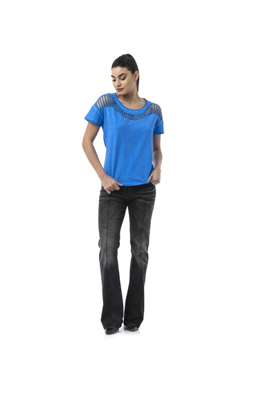 Wt388 Powermuse Graphic Women S T-shirt Fearless Chic Edition Çok Renkli