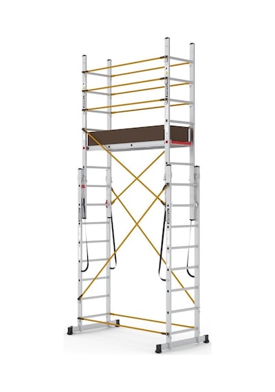 Çağsan PL003 2x8 Basamaklı Polysafe Çok Amaçlı İskele Merdiven