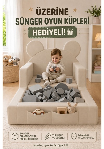 Dizanor Luxury Tedyy Baza Ve Başlıklı Montessori Full Sünger Yatak Seti - Gri Dizanor Luxury Tedyy Baza Ve Başlıklı Montessori Full Sünger Yatak Seti - Gri