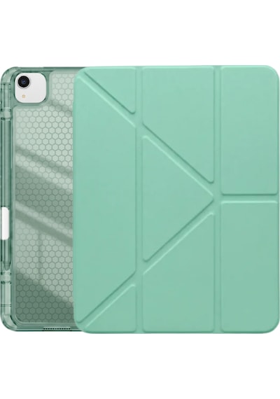 Ps Apple Uyumlu iPad Air 13 İnç M4 / M3 / M2 Tri Folding Standlı Kılıf - Yeşil Kapaklı Kılıf Ps Apple Uyumlu iPad Air 13 İnç M4 / M3 / M2 Tri Folding Standlı Kılıf - Yeşil Kapaklı Kılıf