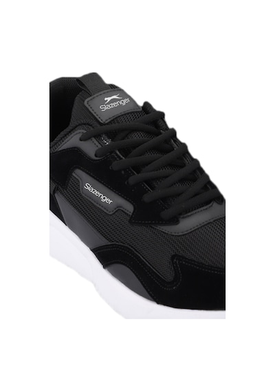 Slazenger Ozone I Erkek Siyah / Beyaz Koşu & Yürüyüş Spor Ayakkabısı Siyah - Beyaz