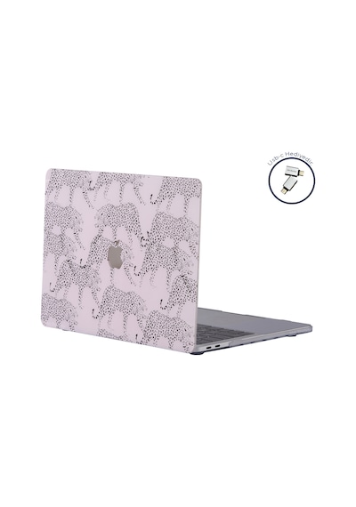 Macbookpro Kılıf Hardcase A1706-08 1989 2159 2251-89 2338 Animal2 Açık Pembe