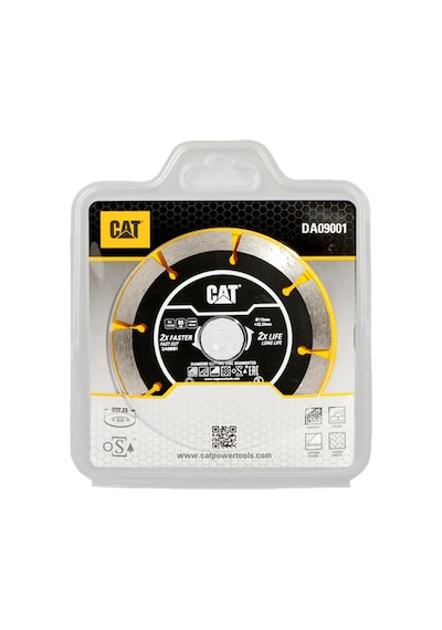 Cat Da09001 115mm Profesyonel Beton, Tuğla, Parke Taşı Elmas Kesme Diski Soketli, Aralıklı Kenar