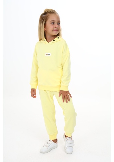 Toontoy Kids Toontoy Kız Çocuk Eşofman Takım Açık Sarı