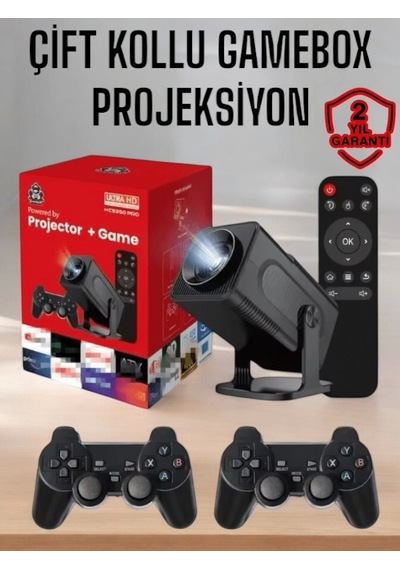Android Projeksiyon Ve Çift Kollu Game Box
