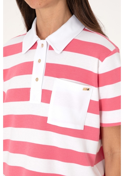 U.S. Polo Assn. Kadın Pembe Cepli Polo Yaka Tişört 50306713-VR167