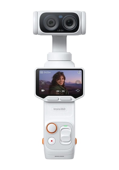 Luna Ultra Standart Bundle 8k Çift Lensli Gimbal Beyaz  Aksiyon Kamerası