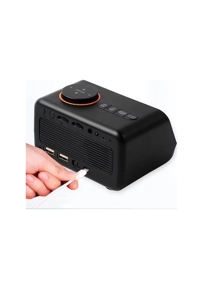 Shopytech Fm Radyo Dijital Çalar Saat Led Ekranlı Masa Saati Sıcaklık Nem Göstergesi 2 Usb Şarj Çıkı Beyaz