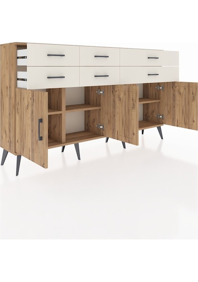 Arges Konsol 3 Raflı 6 Çekmeceli 4 Kapaklı 176x30x99 Çam-çam/aytaşı Atlas Çam/aytası - Atlas Çam Arges Konsol 3 Raflı 6 Çekmeceli 4 Kapaklı 176x30x99 Çam-çam/aytaşı Atlas Çam/aytası - Atlas Çam