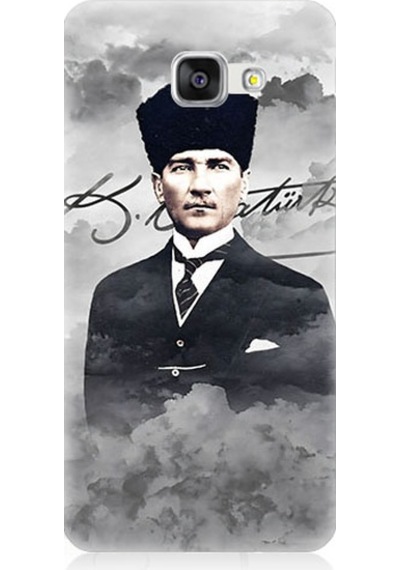 Samsung Galaxy A3 2016 Uyumlu Atatürk Portresi Desenli Silikon Kılıf