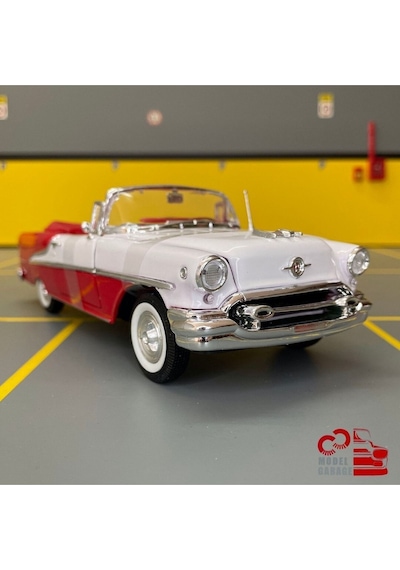 Oldsmobile Super 88 1955 1/24 Ölçek C&c Model Garage Diecast Metal Model Araba
