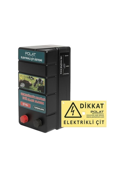 Polat 20.000 Metre Gece-gündüz Sensörlü Elektrikli Çit Kontrol Ünitesi