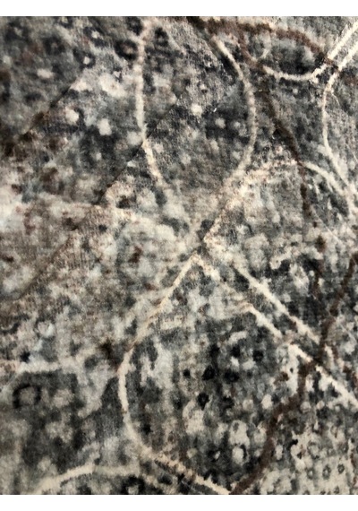 Kabartmalı Jel Kaymaz Taban Yıkanabilir Yumuşak Yüzey Yolluk Halı Üst Kalite Anrasit Renkli