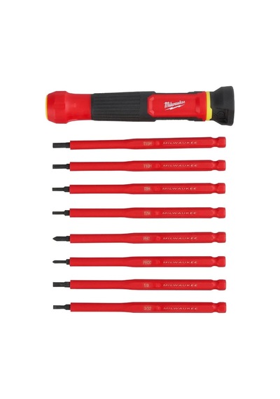 Milwaukee Multi Uç Yalıtımlı Tornavida Set 9 Parça 4932493659