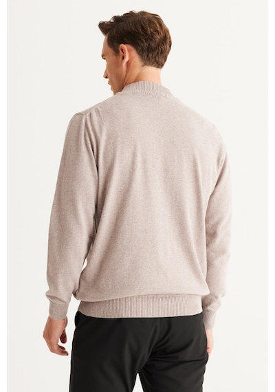 Ac&Co / Altınyıldız Classics Erkek Vizon Standart Fit Normal Kesim Yarım Balıkçı Yaka Pamuklu Triko 4A4921100008VIZS Vizon Ac&Co / Altınyıldız Classics Erkek Vizon Standart Fit Normal Kesim Yarım Balıkçı Yaka Pamuklu Triko 4A4921100008VIZS Vizon