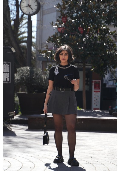 Gigi Wardrobe Black Muse Tişört Siyah Siyah