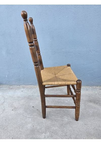 Vintage Masif Ahşap Sandalye 1 Adet Ac05 Çok Renkli