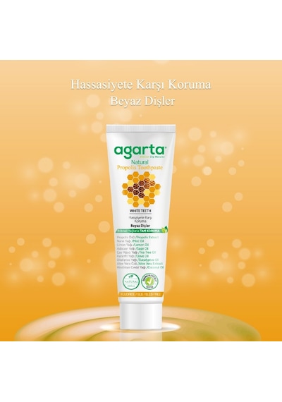 Agarta Doğal Diş Macunu 100ml Propolisli 2 Li Set Beyazlık