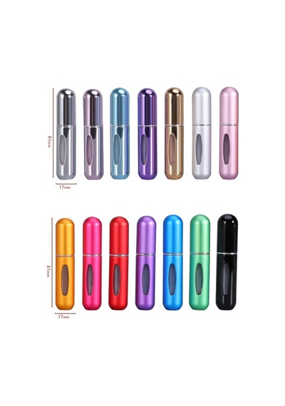 Tr Mukko Home X2 Adet Parfüm Şişesi Çanta Içi Mini Doldurulabilir Seyahat Cep Yedek Parfüm Şişesi 5 Ml