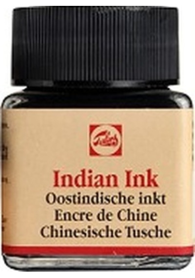 Talens Indian Ink Çini Mürekkebi 30 Ml. Siyah
