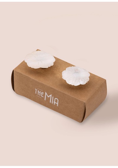 The Mia Sedef Çekmece Ve Dolap Kulbu 2li Set Klp22 Beyaz