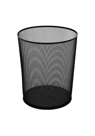 Mimaks Çöp Kovası Metal Tam Perforeli Siyah D-3