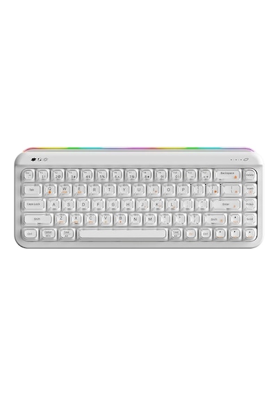 Af68 Kablosuz 3 Modlu Rgb Membran Klavye- Çift Katmanlı Tuş Kapağı-4.000 Mah Batarya