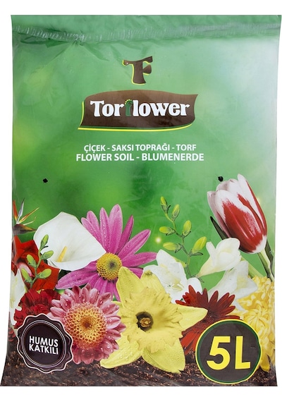 Torflower Çiçek Saksı Toprağı 5 L 4 Adet Diğer