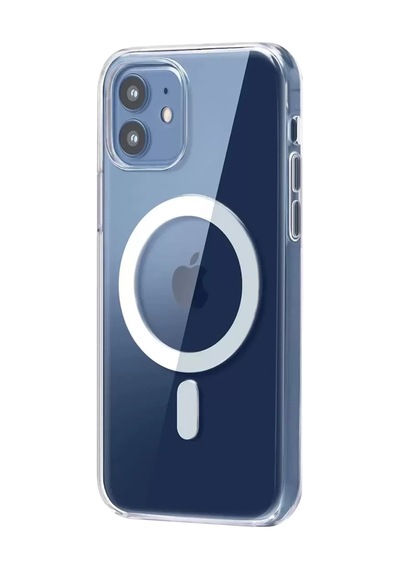Apple Uyumlu Apple Uyumlu iPhone 12 Combo Sert Şeffaf Magsafe Kapak - Şeffaf Standart
