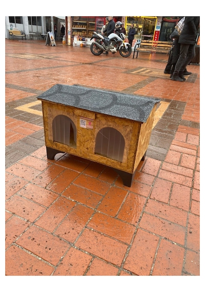 Reyo Narım 2 Kedilik Kedi Evi Su Ve Soğuk Yalıtımlı İç Ve Dış Mekan Kedi Barınağı
