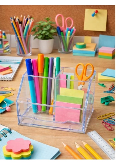 Ark Neoclear Şeffaf Organizer 2031 Şeffaf - Turuncu