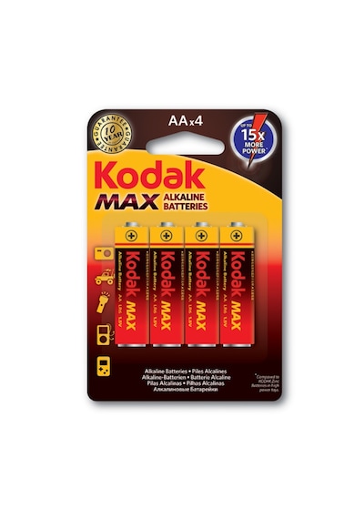 Kodak Max Serisi KAA-4 LR6 Alkalin Blister AA Kalem Pil 4'lü