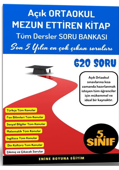 Açık Ortaokul Mezun Ettiren Kitap Seti 4 Spiralli Kitap