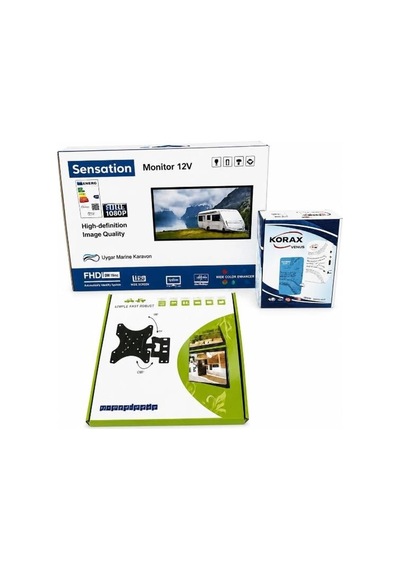 Sensation 19 Inç Karavan Tv Seti 12 Volt Full Hd 1080p Led Ekran-uydu Alıcı-askı Aparatı Hareketli