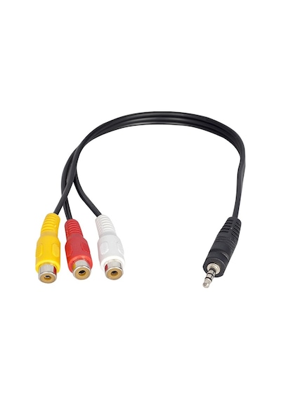 3.5 Mm Stereo 4 Bogumlu 3 Rca Disi 30 Cm Kablo