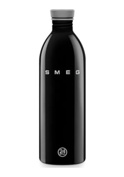 Smeg Bottle Siyah Matara 1l Water Bottle Açık Gri