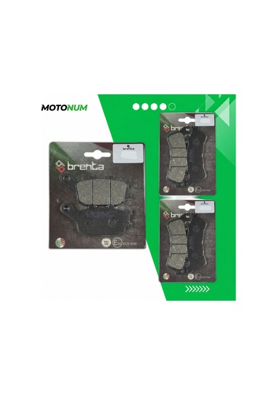Honda Cbf 600 N Abs Ön Ve Arka Fren Balata Takımı Brenta Mtn6419