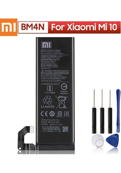 Senalstore Xiaomi Mi 10 Uyumlu Batarya Pil Ve Tamir Seti Bm4n 4780 Mah