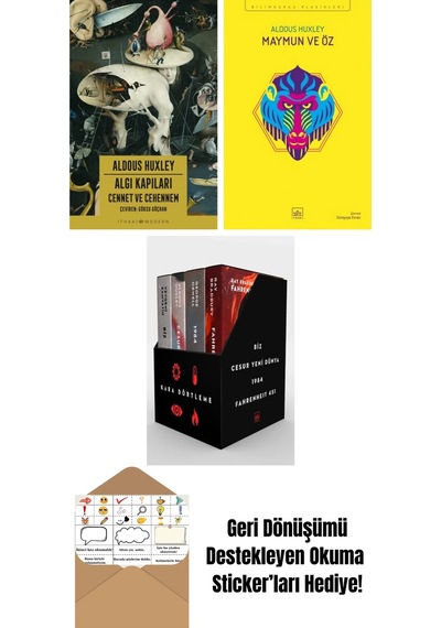 Algı Kapıları Cennet Ve Cehennem + Maymun Ve Öz + Kara Dörtleme Kutu Set 4 Kitap