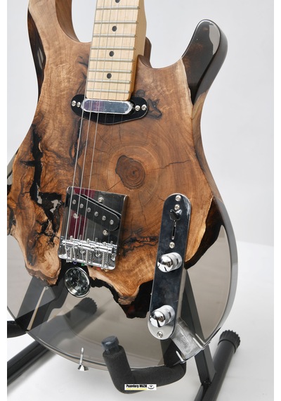 Elektro Gitar Telecaster Saatli Custom Epoksi & Yıllanmış Ağaç Kişiye Özel Suhr Burst