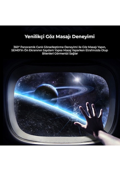 Lecoo SEM01 Ayarlanabilir 3 Modlu Titreşimli Göz Masaj Ve Terapi Aleti Beyaz