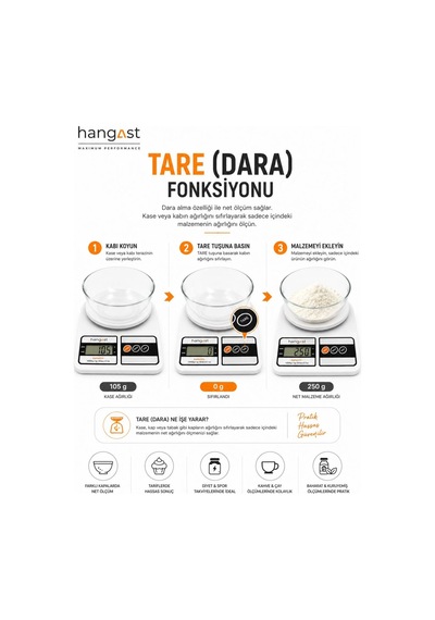 Dijital 10kg Hassas Mutfak Tartısı Lcd Ekranlı Mutfak Terazisi Diğer