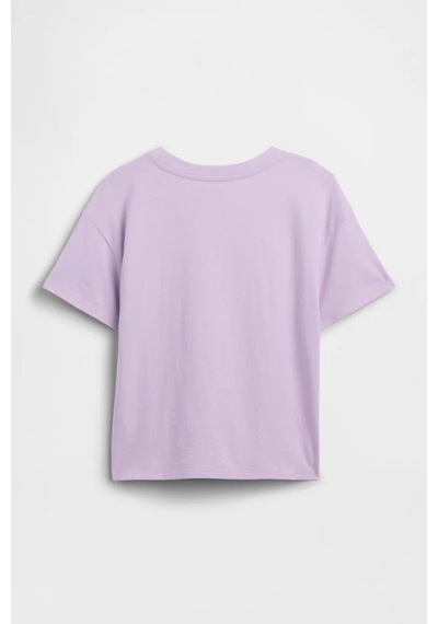 Gap Kız Çocuk Oversized Grafik Baskılı Lila T-shirt-14320