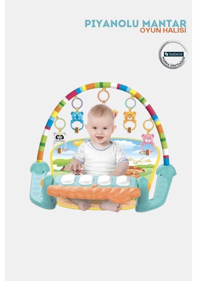 Piyanolu Mantar Bebek Oyun Halısı